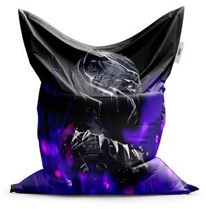 Sablio Sedací vak BLACK PANTHER Fialová luminiscencia - 150x100 cm