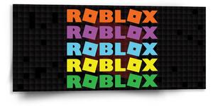 Sablio Obraz ROBLOX Farebný text - 110x50 cm