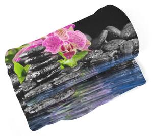Sablio Deka Orchidea na kameňoch - 150x120 cm