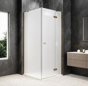 Polysan Polysan, GLOBE GOLD MATT štvorcová sprchová zástena 800x800mm, matné sklo, pravé, GB1080-3215MRG