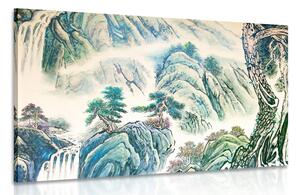 Obraz čínska krajinomaľba Varianta: 60x40