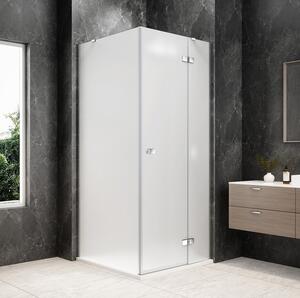 Polysan Polysan, GLOBE CHROME štvorcová sprchová zástena 800x800mm, matné sklo, pravé, GB1080-3215MRC