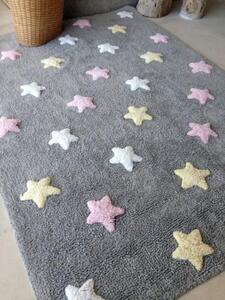 LORENA CANALS Stars Grey Pink - koberec