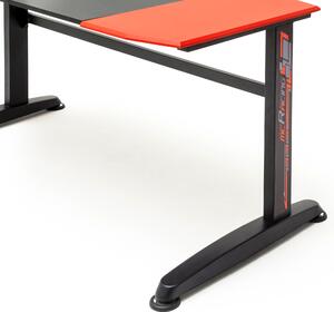Herný stôl JERRY čierna/červená
