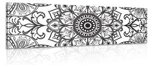 Obraz čiernobiely ornament