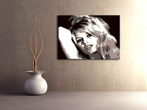 Ručne maľovaný POP Art obraz Brigitte Bardot (POP ART obrazy)