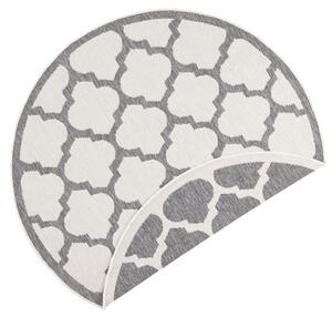 NORTHRUGS - Hanse Home koberce Kusový koberec Twin Supreme 103420 Palermo grey creme - 140x140 (priemer) kruh cm