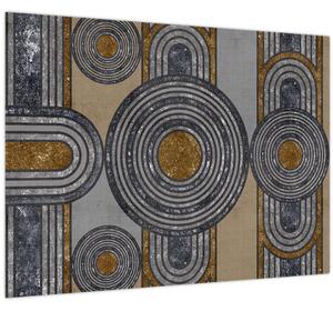 Sklenený obraz - Dekoratívne vzory (70x50 cm)