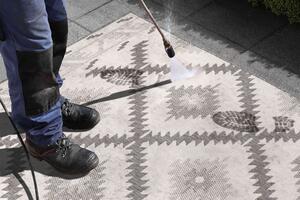 NORTHRUGS - Hanse Home koberce Kusový koberec Twin Supreme 103428 Malibu grey creme – na von aj na doma - 200x290 cm