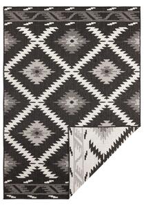 NORTHRUGS - Hanse Home koberce Kusový koberec Twin Supreme 103429 Malibu black creme – na von aj na doma - 160x230 cm