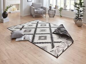 NORTHRUGS - Hanse Home koberce Kusový koberec Twin Supreme 103429 Malibu black creme – na von aj na doma - 80x350 cm