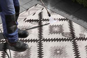 NORTHRUGS - Hanse Home koberce Kusový koberec Twin Supreme 103429 Malibu black creme – na von aj na doma - 80x150 cm