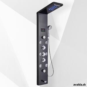 Luxusný LED sprchový panel Wellness SPA<span> - </span>Čierna 8009 - Čierna 8009