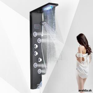 Luxusný LED sprchový panel Wellness SPA<span> - </span>Nikel 9001 - Nikel 9001