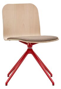 RIM - Otočná stolička LAMBDA WOOD LA 4012.03 s čalúneným sedadlom