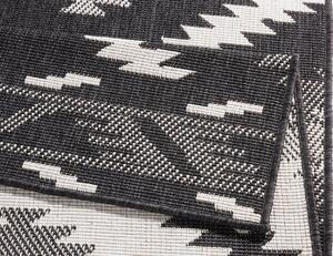 NORTHRUGS - Hanse Home koberce Kusový koberec Twin Supreme 103429 Malibu black creme – na von aj na doma - 120x170 cm