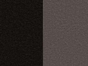 Rohová sedačka U s rozkladom a úložným priestorom Murino L/P - čierna / sivá