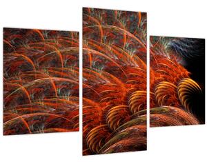 Obraz - Abstraktná imitácia peria (90x60 cm)
