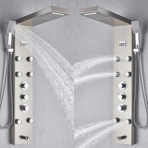 Sprchový panel Theo<span> - </span>Brúsený nikel - Brúsený nikel