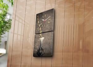ASIR Nástenné hodiny na plátne VÁZA 60 cm