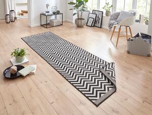 NORTHRUGS - Hanse Home koberce Kusový koberec Twin Supreme 103433 Palma black creme – na von aj na doma - 240x340 cm