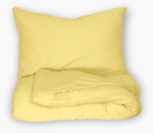 Bavlnené obliečky, Jersey svetlo žlté 140 x 200 cm + 70 x 90 cm