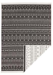 NORTHRUGS - Hanse Home koberce Kusový koberec Twin Supreme 103438 Kuba black creme – na von aj na doma - 120x170 cm