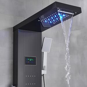 Luxusný LED sprchový panel Jan - 5 režimov<span> - </span>Čierna 8013 - Čierna 8013