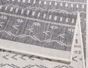 NORTHRUGS - Hanse Home koberce Kusový koberec Twin Supreme 103437 Kuba grey creme – na von aj na doma - 80x350 cm