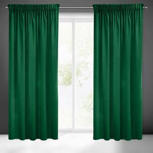 ZATEMŇOVACÍ ZÁVES NA PÁSKE PIERRE CARDIN SIBEL 140X270 CM TMAVOZELENÁ