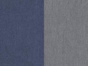 Rohová sedačka U s rozkladom a úložným priestorom Grosseto L - modrá / sivá