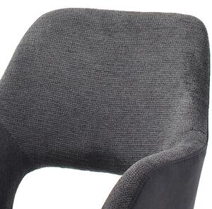 Jedálenská stolička ASELLA buk čierna/antracitová