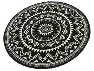 Hanse Home Collection koberce Kusový koberec Celebration 103441 Valencia Black - 140x140 (priemer) kruh cm