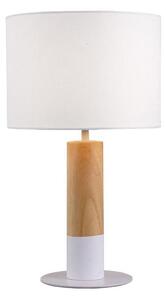 Stolová lampa CARROL 1xE27/40W/230V biela/hnedá
