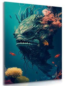 Obraz surrealistická podmorská príšera Varianta: 40x60