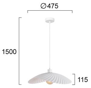 Závesný luster na lanku DANCE 1xE27/40W/230V biela