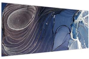 Obraz - Mramorovaný atrament (120x50 cm)