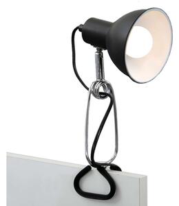 Briloner 2790-015 - Lampa s klipom FIX 1xE14/8W/230V čierna/lesklý chróm