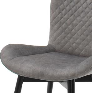 Jedálenská stolička SARANDER buk čierna/sivá