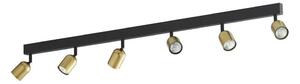 LED RGBW Stmievateľné bodové svietidlo TOP 6xGU10/6,5W/230V 2700-6500K zlatá/čierna