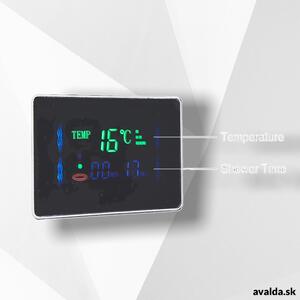 LED Sprchový panel Sancté s poličkami a displejom - Luxury edition