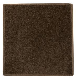 Betap koberce Kusový koberec Eton 2019-97 hnedý štvorec - 60x60 cm