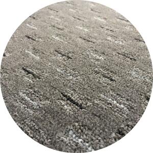 Vopi koberce Kusový koberec Valencia šedá guľatý - 100x100 (průměr) kruh cm
