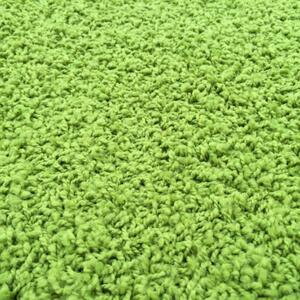 Vopi koberce Kusový zelený koberec Color Shaggy štvorec - 120x120 cm