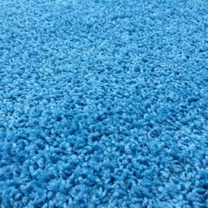 Vopi koberce Kusový modrý koberec Color Shaggy štvorec - 80x80 cm