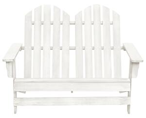 2-miestna záhradná stolička Adirondack jedľový masív biela