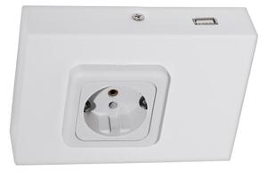 Eglo 94665 - Podlinková zásuvka SCHUKO vr.USB TAXANO