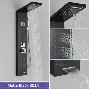 Luxusný sprchový panel Silvio - 5 režimov<span> - </span>Brúsený nikel - Brúsený nikel