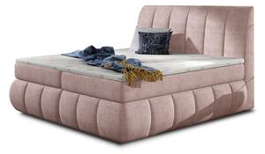 Čalúnená manželská posteľ s úložným priestorom Vareso 140 - ružová