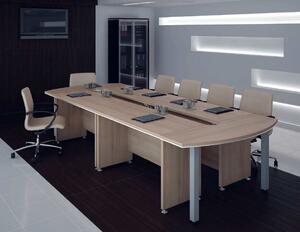 Konferenčný stôl TopOffice 370 x 140 cm, agát svetlý